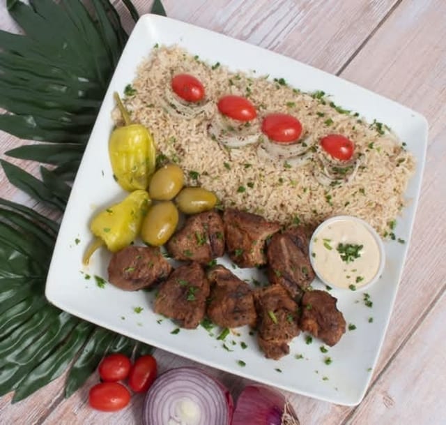 Lamb Kebab Lunch.