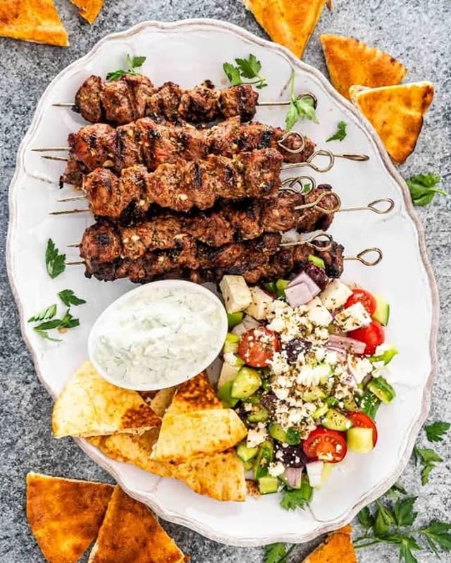 Lamb Kebab Lunch.